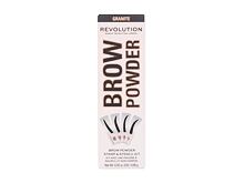 Augenbrauenpuder Makeup Revolution London Brow Powder Stamp & Stencil 0,65 g Dark Brown