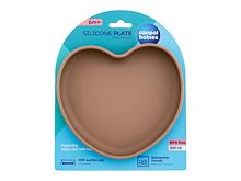 Geschirr Canpol babies Silicone Suction Plate Heart Beige 300 ml