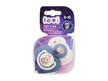 Sucette LOVI Night & Day Dynamic Soother Boy 6-18m 2 St.