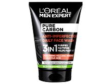 Reinigungsgel L'Oréal Paris Men Expert Pure Carbon Anti-Imperfection 3in1 100 ml