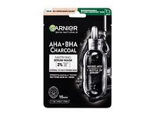 Gesichtsmaske Garnier Skin Naturals AHA + BHA Charcoal Mattifying Serum Mask 1 St.