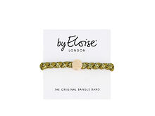 Haargummi By Eloise London Woven Gold Circle Olive Green 1 St.