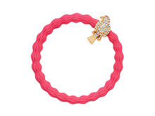 Haargummi By Eloise London Bling Charms Gold Diamanté Bird Neon Peach 1 St. Neon Peach