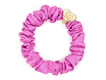 Haargummi By Eloise London Silk Scrunchie Gold Heart 1 St. Bubblegum Pink
