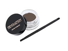 Gel e pomate per sopracciglia Makeup Revolution London Brow Pomade With Double Ended Brush 2,5 g Med