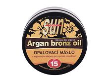 Soin solaire corps Vivaco Sun Argan Bronz Oil Tanning Butter SPF15 200 ml