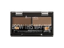 Augenbrauensets Rimmel London Brow This Way 2,4 g 003 Dark Brown