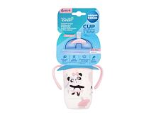 Tazza Canpol babies Exotic Animals Non-Spill Expert Cup With Weighted Straw Pink 270 ml