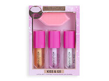 Olio labbra Makeup Revolution London Kiss & Go Lip Oil Set 4,5 ml Sets