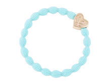 Haargummi By Eloise London Gold Heart Turquoise 1 St. Turquoise