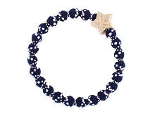 Haargummi By Eloise London Gold Star White on Navy 1 St. White on Navy