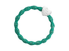 Haargummi By Eloise London Metallic Silver Heart 1 St. Biscay Green