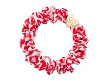 Haargummi By Eloise London Silk Scrunchie Gold Heart 1 St. Red Leopard