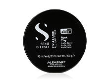 Für Haardefinition ALFAPARF MILANO Semi Di Lino Style & Care Funk Clay 90 ml