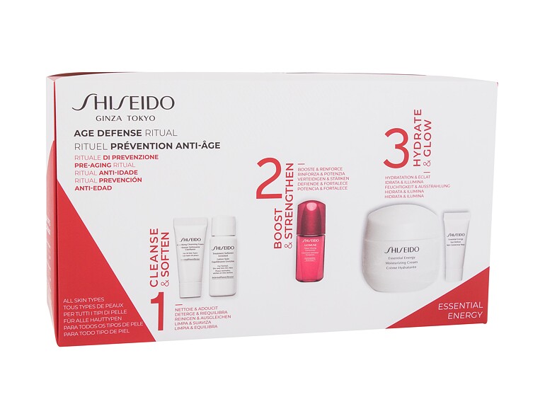 Crema giorno per il viso Shiseido Essential Energy Moisturizing Cream 50 ml scatola danneggiata Sets