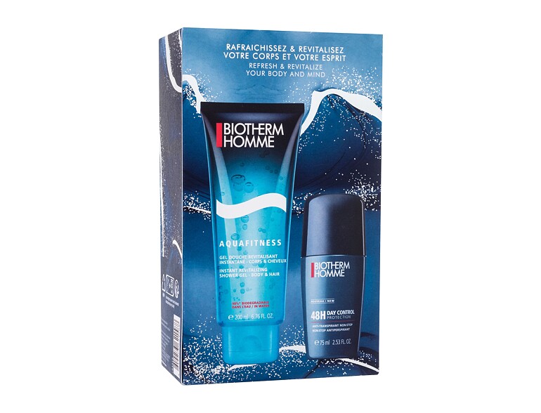 Gel douche Biotherm Homme Aquafitness 200 ml boîte endommagée Sets
