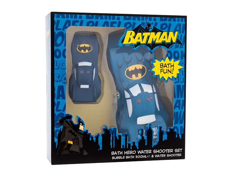 Badeschaum DC Comics Batman Bath Hero Water Shooter Set 300 ml Beschädigte Schachtel Sets