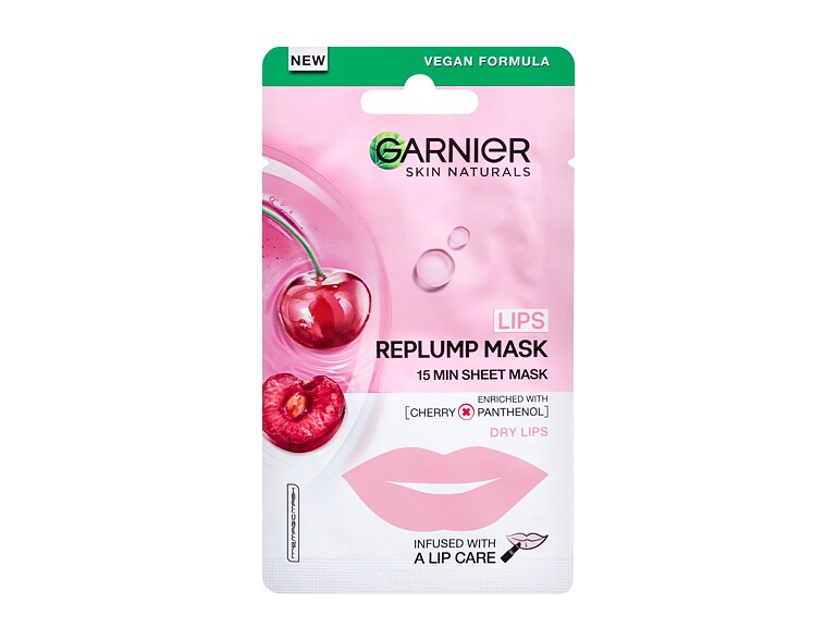 Maschera per il viso Garnier Skin Naturals Lips Replump Mask 5 g
