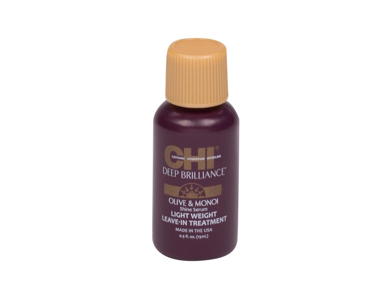 Für Haarglanz Farouk Systems CHI Deep Brilliance Shine Serum 15 ml Beschädigtes Flakon