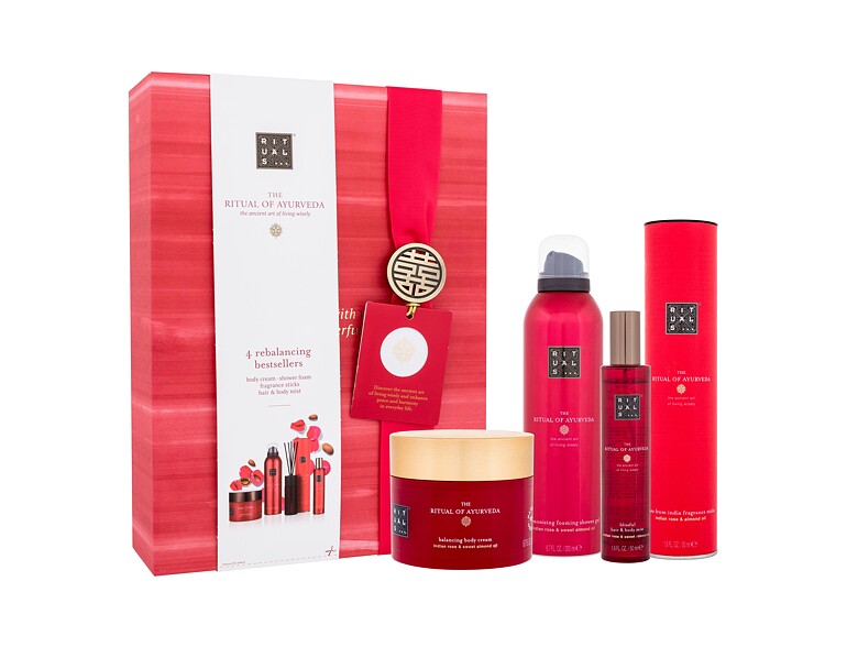 Duschschaum  Rituals The Ritual Of Ayurveda 4 Rebalancing Bestsellers 200 ml Beschädigte Schachtel Sets