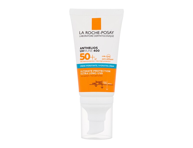 Protezione solare viso La Roche-Posay Anthelios  UVMUNE 400 Hydrating Cream SPF50+ 50 ml scatola dan