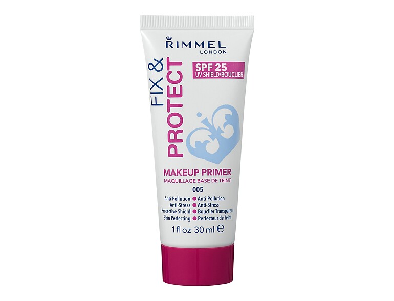 Base make-up Rimmel London Fix & Protect Makeup Primer SPF25 30 ml 005