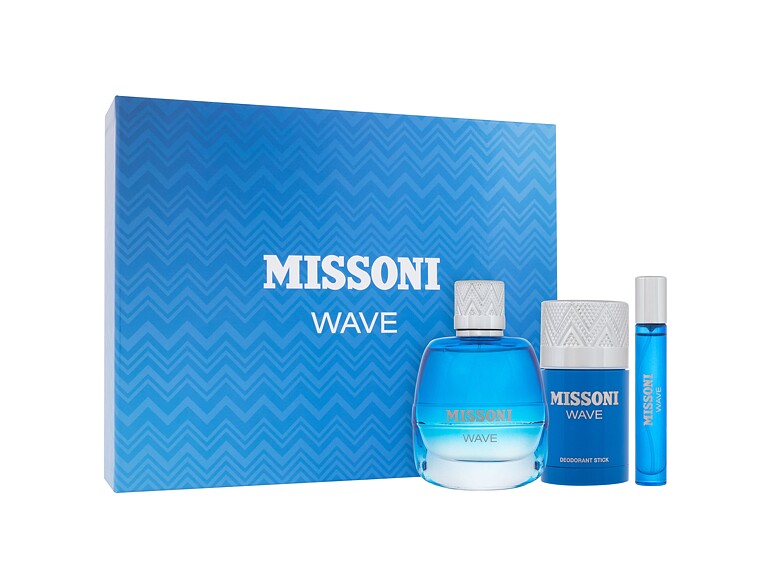 Eau de Toilette Missoni Wave 100 ml Beschädigte Schachtel Sets