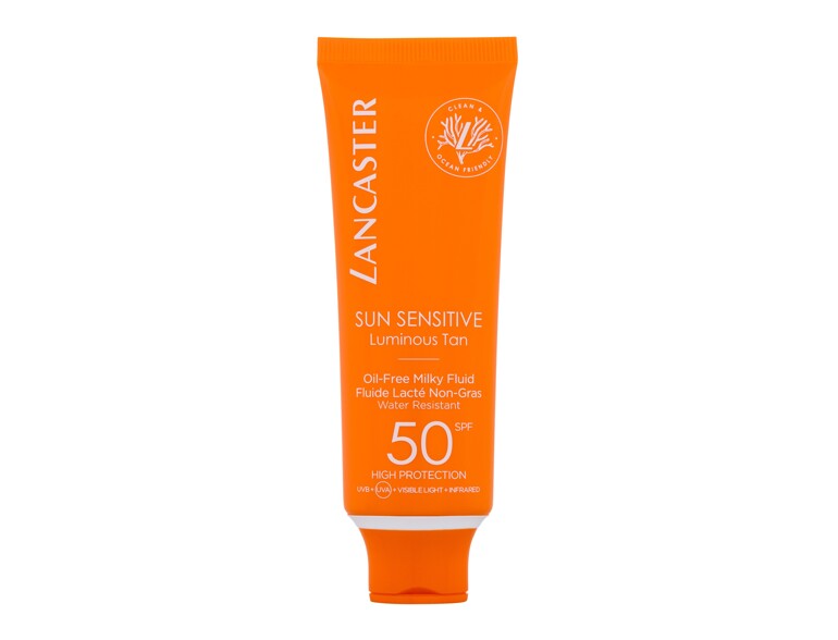 Sonnenschutz fürs Gesicht Lancaster Sun Sensitive Oil-Free Milky Fluid SPF50 50 ml
