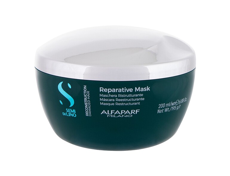 Haarmaske ALFAPARF MILANO Semi Di Lino Reparative 200 ml Beschädigtes Flakon