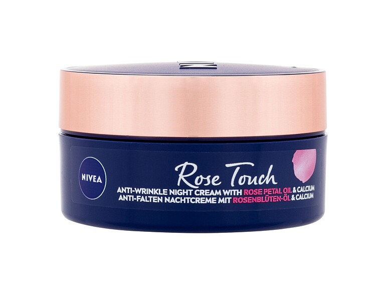 Crème de nuit Nivea Rose Touch Anti-Wrinkle Night Cream 50 ml
