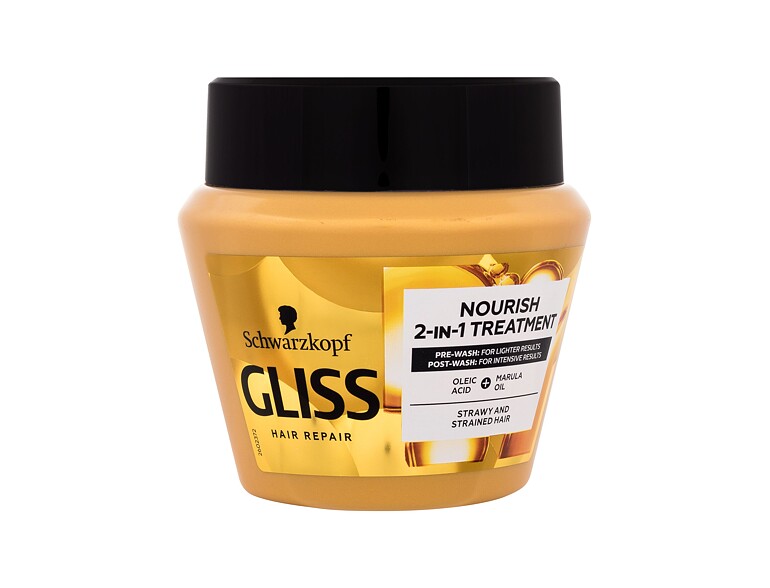 Haarmaske Schwarzkopf Gliss Oil Nutritive 2-in-1 Nourish Treatment 300 ml