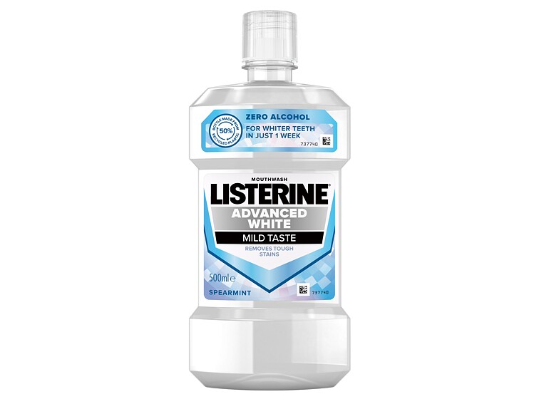 Collutorio Listerine Advanced White Mild Taste Mouthwash 500 ml