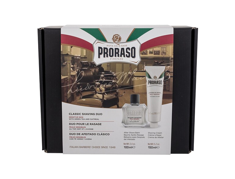 After Shave Balsam PRORASO White Classic Shaving Duo 100 ml Beschädigte Schachtel Sets