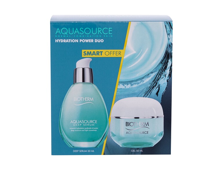Gesichtsgel Biotherm Aquasource Hydration Power Duo 50 ml Beschädigte Schachtel Sets