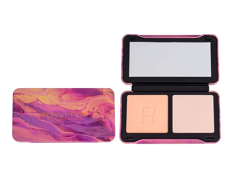 Contouring Palette Makeup Revolution London Neon Heat Dynamic Face Palette 11,2 g Scorched Rose Beschädigte Schachtel