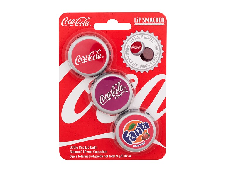 Balsamo per le labbra Lip Smacker Coca-Cola Bottle Cap Lip Balm 3 g Sets