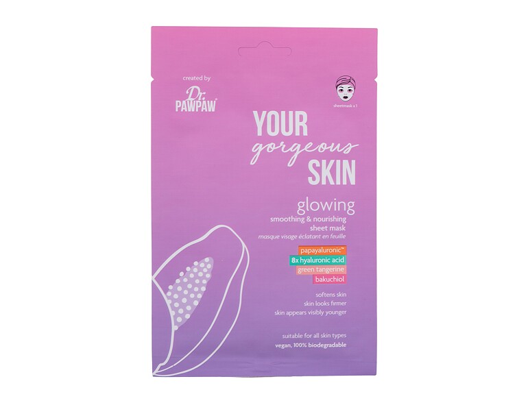 Gesichtsmaske Dr. PAWPAW Your Gorgeous Skin Glowing Sheet Mask 25 ml