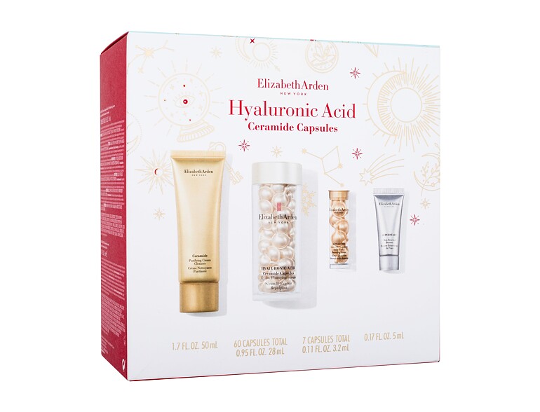 Gesichtsserum Elizabeth Arden Hyaluronic Acid Ceramide Capsules Set 60 St. Beschädigte Schachtel Sets