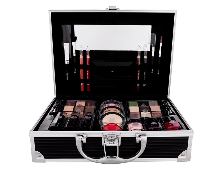 Make-up kit 2K All About Beauty Train Case Black 60,2 g