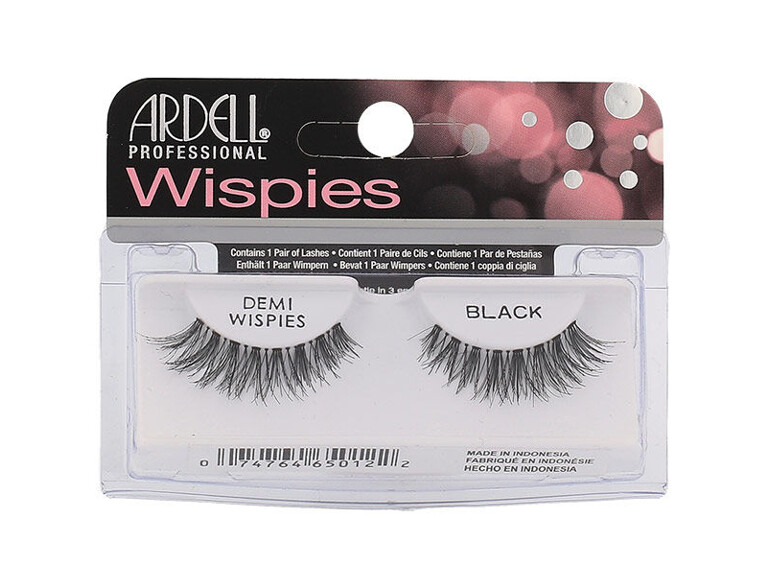 Falsche Wimpern Ardell Wispies Demi Wispies 1 St. Black Beschädigte Schachtel