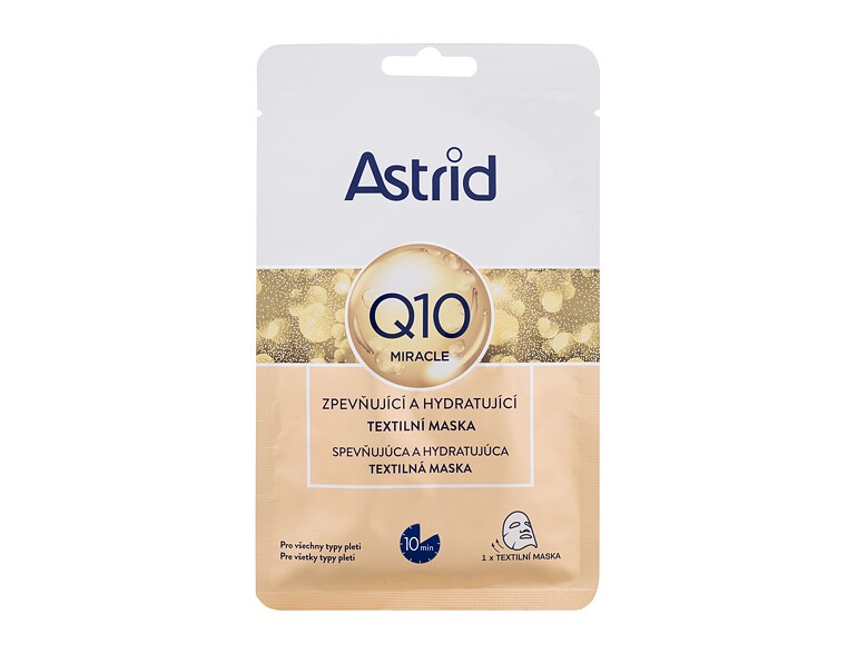 Maschera per il viso Astrid Q10 Miracle Firming and Hydrating Sheet Mask 1 St.
