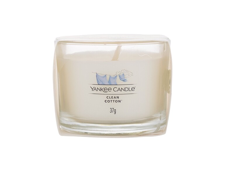 Duftkerze Yankee Candle Clean Cotton 37 g Beschädigte Verpackung