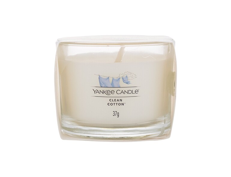 Bougie parfumée Yankee Candle Clean Cotton 37 g emballage endommagé