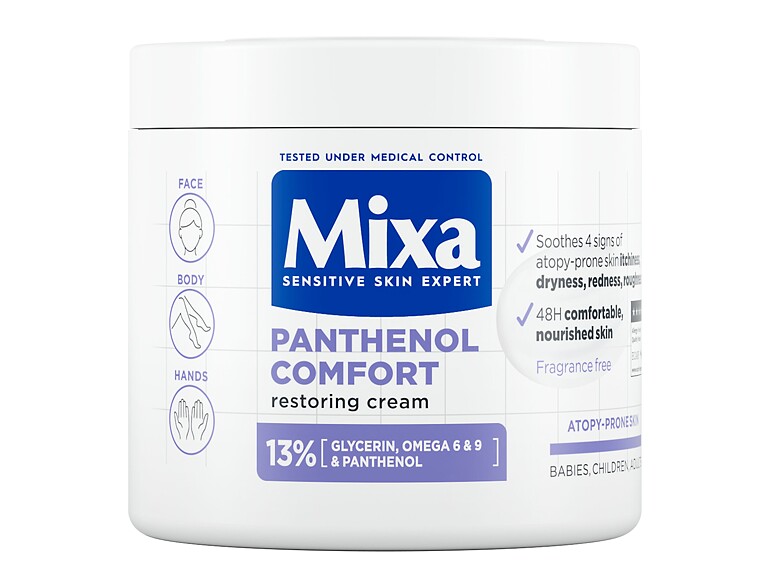 Crema per il corpo Mixa Panthenol Comfort Restoring Cream 400 ml