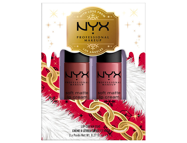 Lippenstift NYX Professional Makeup Mrs. Claus Lip Cream Duo 16 ml 02 Sets