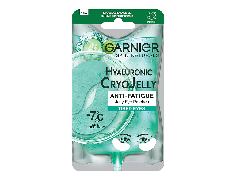 Masque yeux Garnier Skin Naturals Hyaluronic Cryo Jelly Eye Patches 1 St.