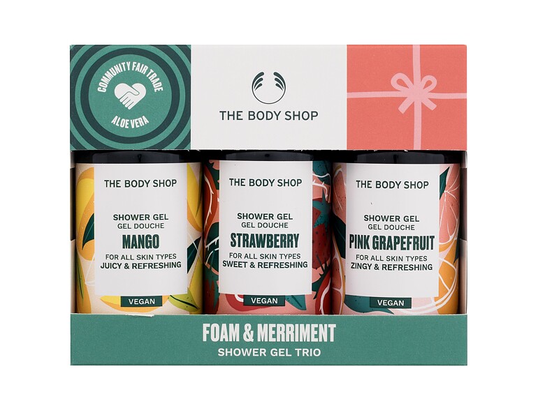 Duschgel The Body Shop Foam & Merriment Shower Gel Trio 60 ml Sets