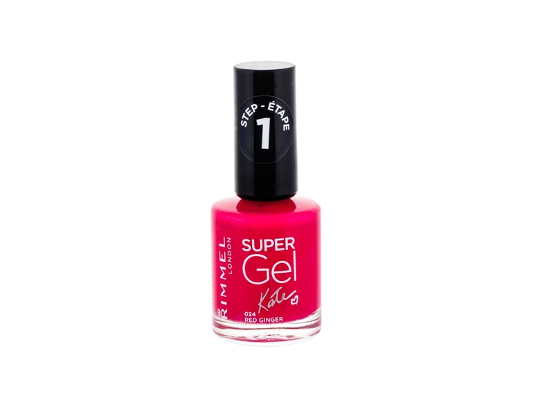 Nagellack Rimmel London Super Gel By Kate STEP1 12 ml 024 Red Ginger Beschädigtes Flakon