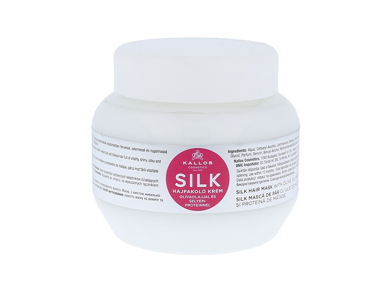 Masque cheveux Kallos Cosmetics Silk 275 ml flacon endommagé