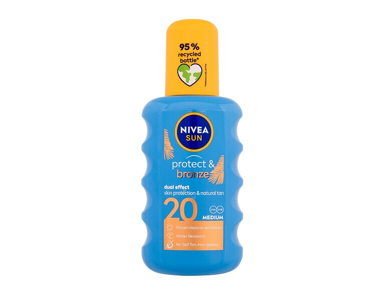 Sonnenschutz Nivea Sun Protect & Bronze Sun Spray SPF20 200 ml